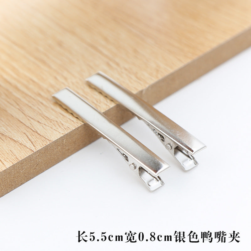 Wholesale 30pcs/pack Handmade Cream Glue DIY Word Clip Hairpin Material Package Accessories
